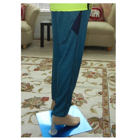 Casual Pants for Men - Heather Blue Joggers - Picture 2 of 7